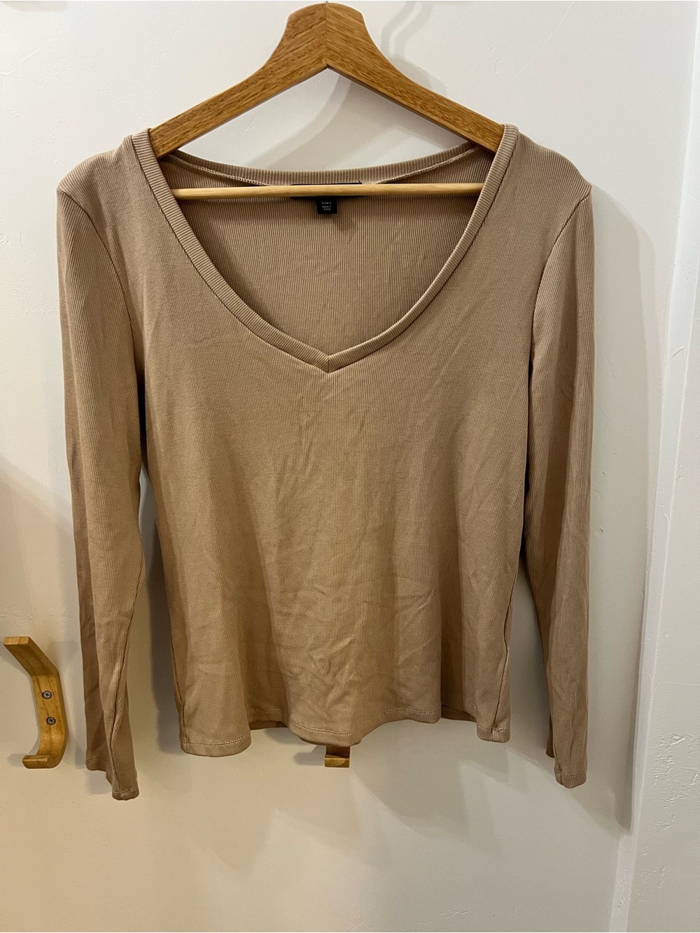 Boston Proper Tan Classic Sweater